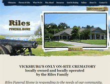 Tablet Screenshot of charlesrilesfuneralhome.com